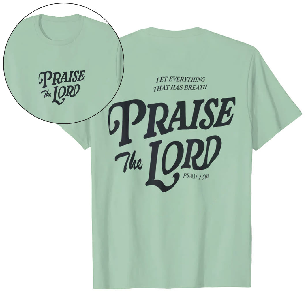 Christianartworkshop "Praise The Lord" T-shirt - Light Green - 2XL - image 16
