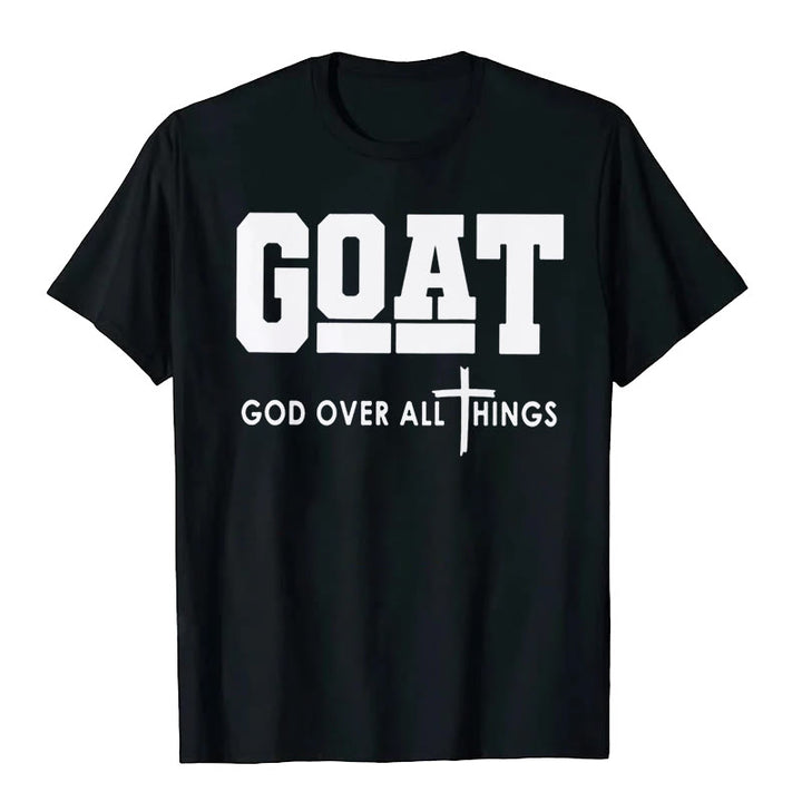 Christianartworkshop "GOD OVER ALL THINGS" T-shirt - Black - 2XL - image 2
