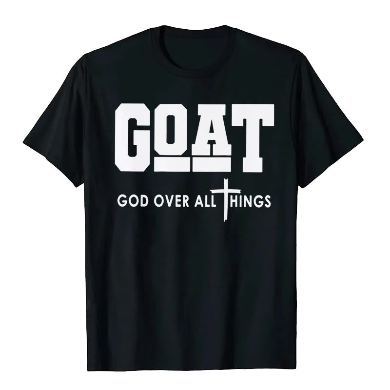 Christianartworkshop "GOD OVER ALL THINGS" T-shirt - Black - 2XL - image 1