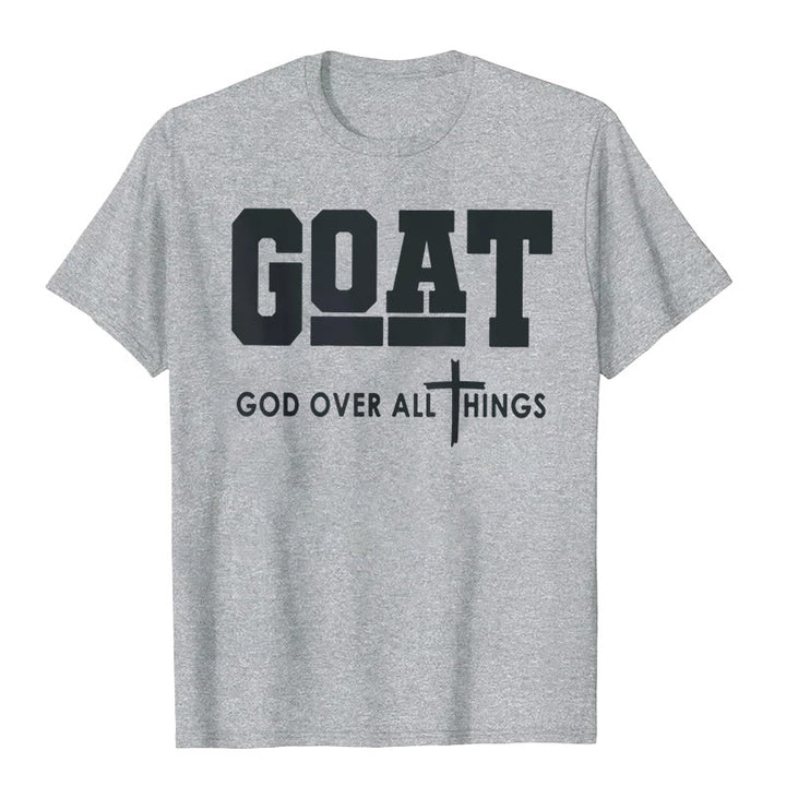 Christianartworkshop "GOD OVER ALL THINGS" T-shirt - Grey - 2XL - image 12