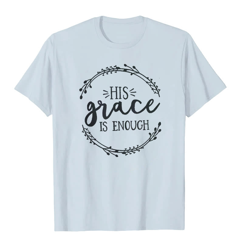 Christianartworkshop "HIS grace IS ENOUGH" T-shirt - Blue - 2XL - image 4