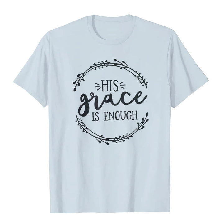 Christianartworkshop "HIS grace IS ENOUGH" T-shirt - Blue - 2XL - image 4