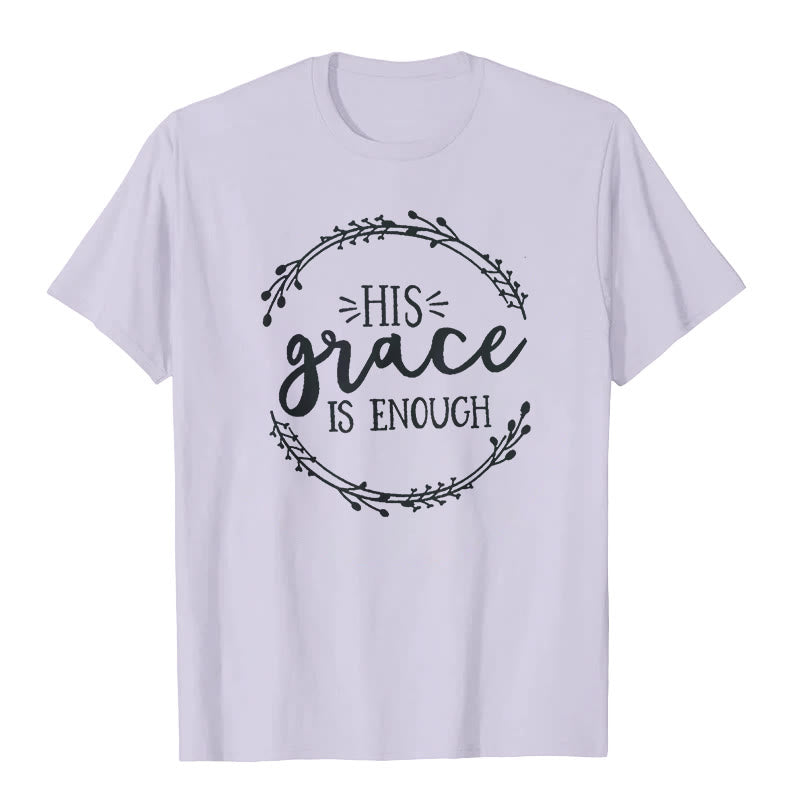 Christianartworkshop "HIS grace IS ENOUGH" T-shirt - Purple - 2XL - image 8