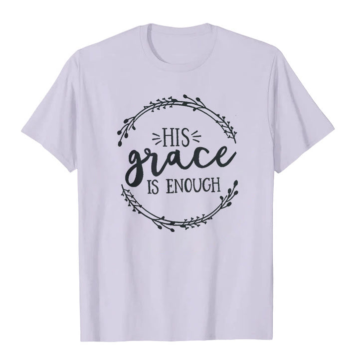Christianartworkshop "HIS grace IS ENOUGH" T-shirt - Purple - 2XL - image 8