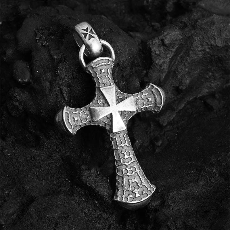 Christianartworkshop 925 Sterling Silver Classic & Vintage Crucifix Necklace: Blending Historical Aesthetics with Modern Craftsmanship - 925 Sterling Silver - image 1