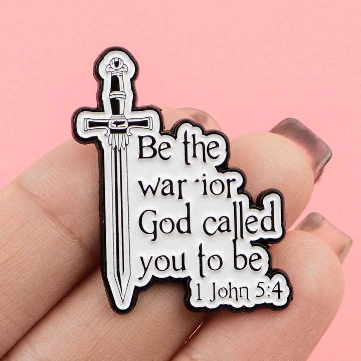 Christianartworkshop 3styles Jesus Quote Cartoon Metal Brooches: A Blend of Faith and Whimsy - Style3 - image 2