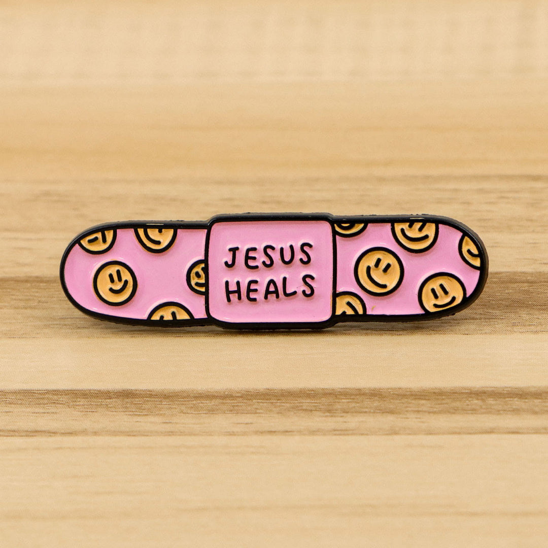 Christianartworkshop 3styles Jesus Quote Cartoon Metal Brooches: A Blend of Faith and Whimsy - Style1 - image 1