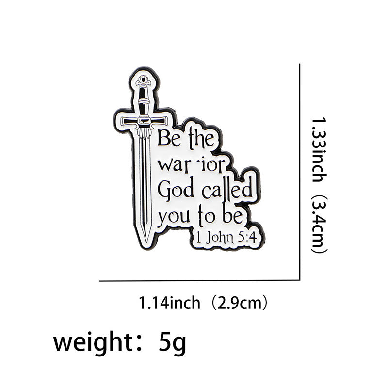 Christianartworkshop 3styles Jesus Quote Cartoon Metal Brooches: A Blend of Faith and Whimsy - image 7
