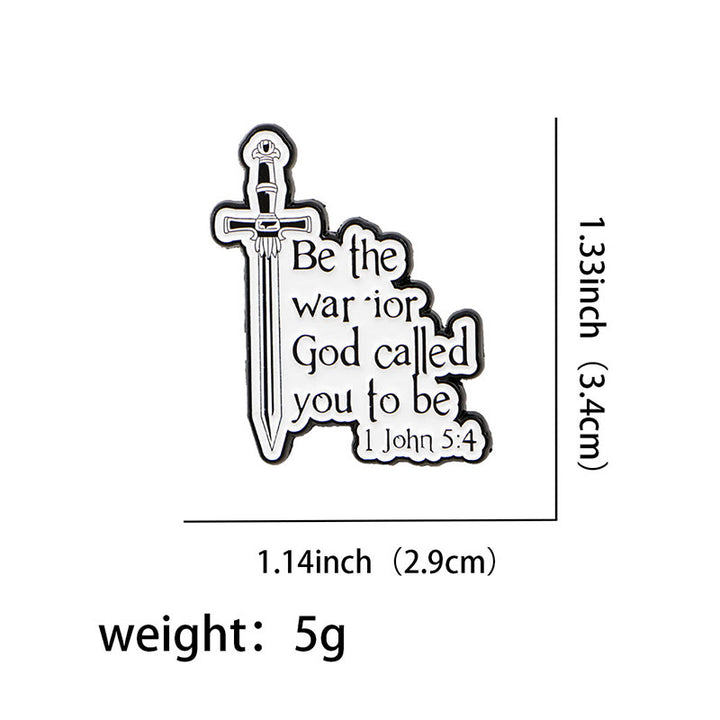 Christianartworkshop 3styles Jesus Quote Cartoon Metal Brooches: A Blend of Faith and Whimsy - image 7