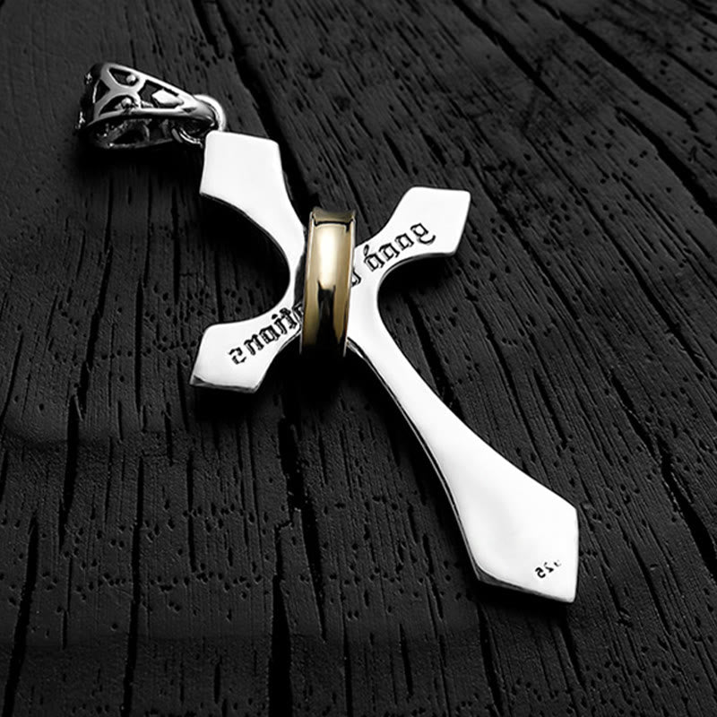 Christianartworkshop 925 Sterling Silver Modern & Minimalist Crucifix Necklace: A Symbol of Dark Talisman - image 7