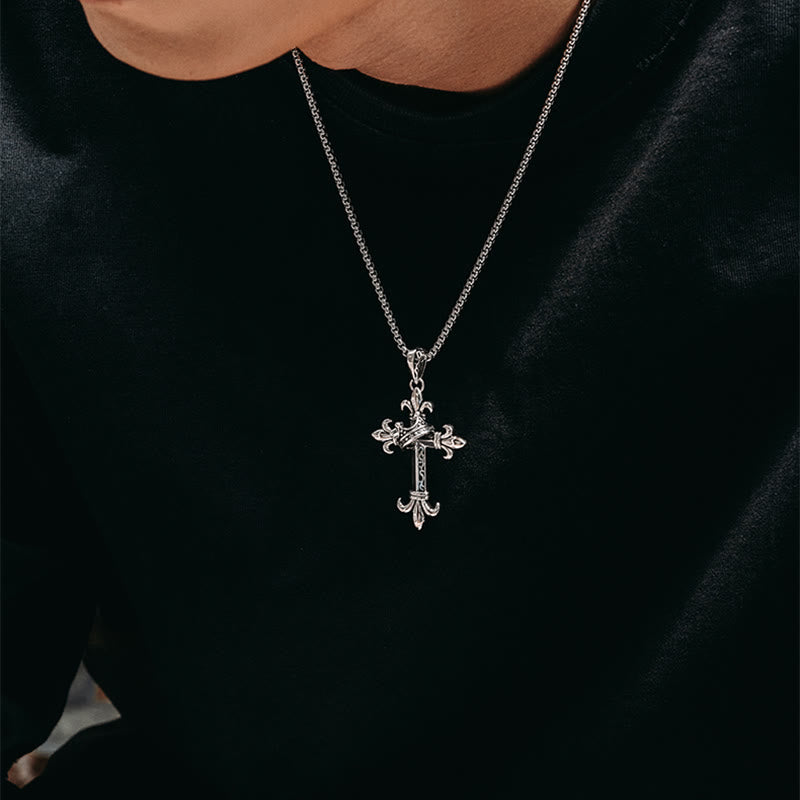Christianartworkshop 925 Sterling Silver Modern & Minimalist Crucifix Necklace: A Symbol of Holy and Pure - image 3