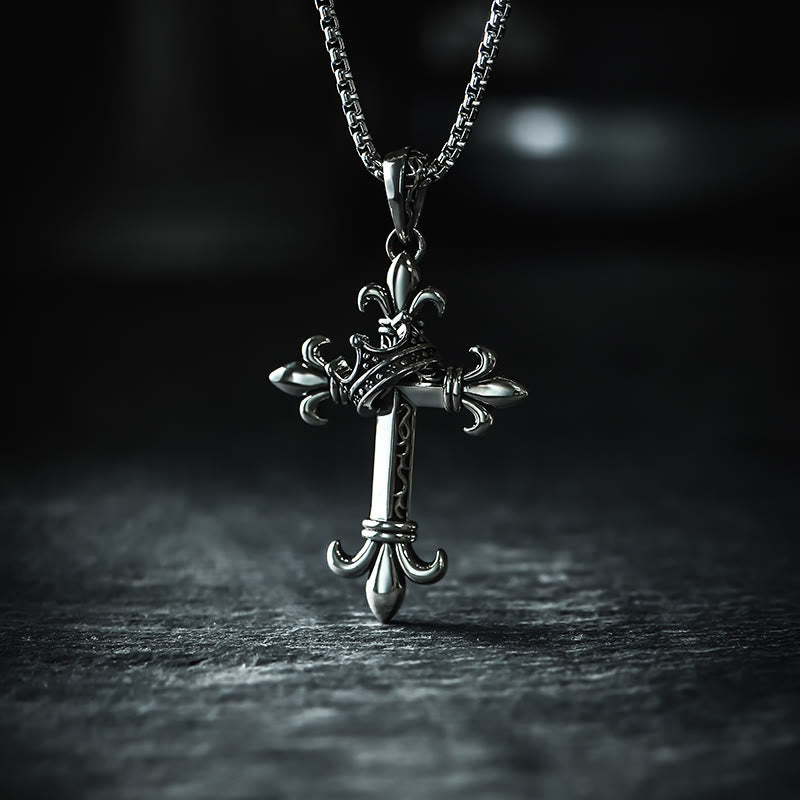 Christianartworkshop 925 Sterling Silver Modern & Minimalist Crucifix Necklace: A Symbol of Holy and Pure - 925 Sterling Silver - image 1