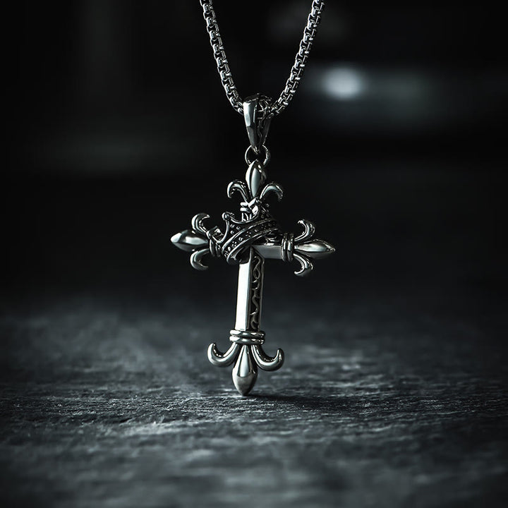 Christianartworkshop 925 Sterling Silver Modern & Minimalist Crucifix Necklace: A Symbol of Holy and Pure - 925 Sterling Silver - image 1