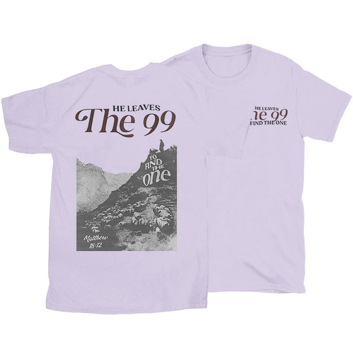 Christianartworkshop He Leaves the 99 to Find the One T-shirt - Purple - 2XL - image 22