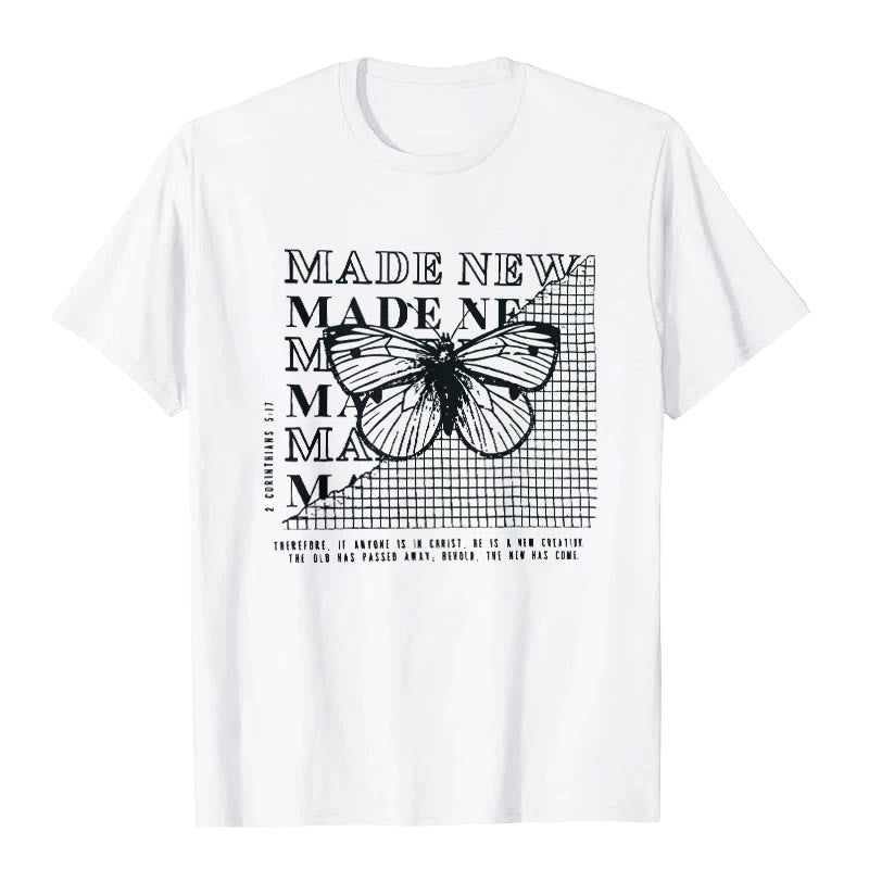 Christianartworkshop Made New T-shirt - White - 2XL - image 1