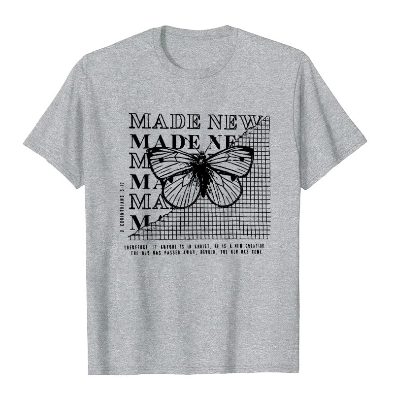 Christianartworkshop Made New T-shirt - Grey - 2XL - image 9