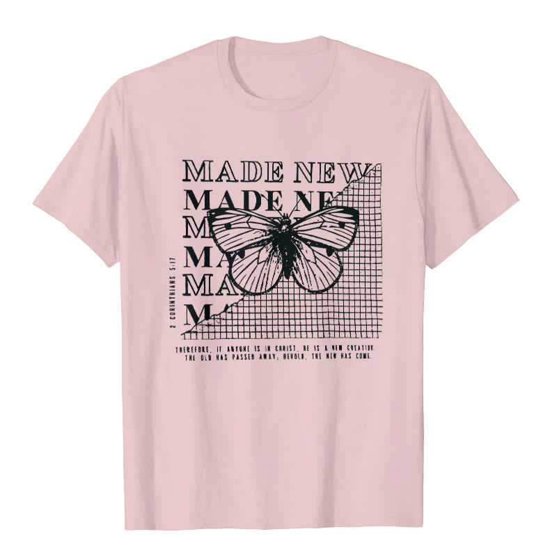 Christianartworkshop Made New T-shirt - Pink - 2XL - image 5