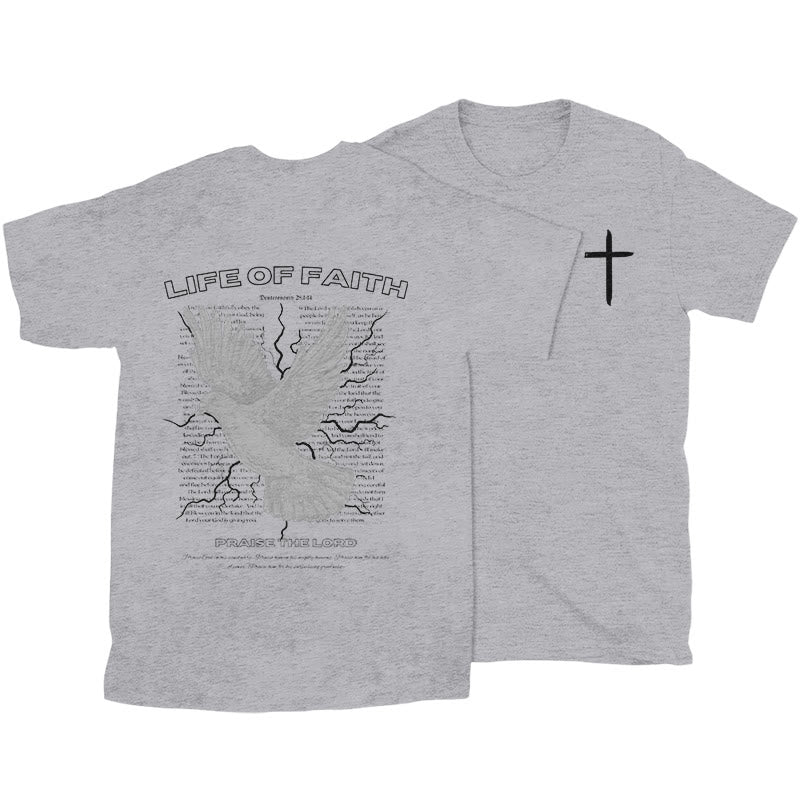 Christianartworkshop Life of Faith T-shirt - Grey - 2XL - image 25