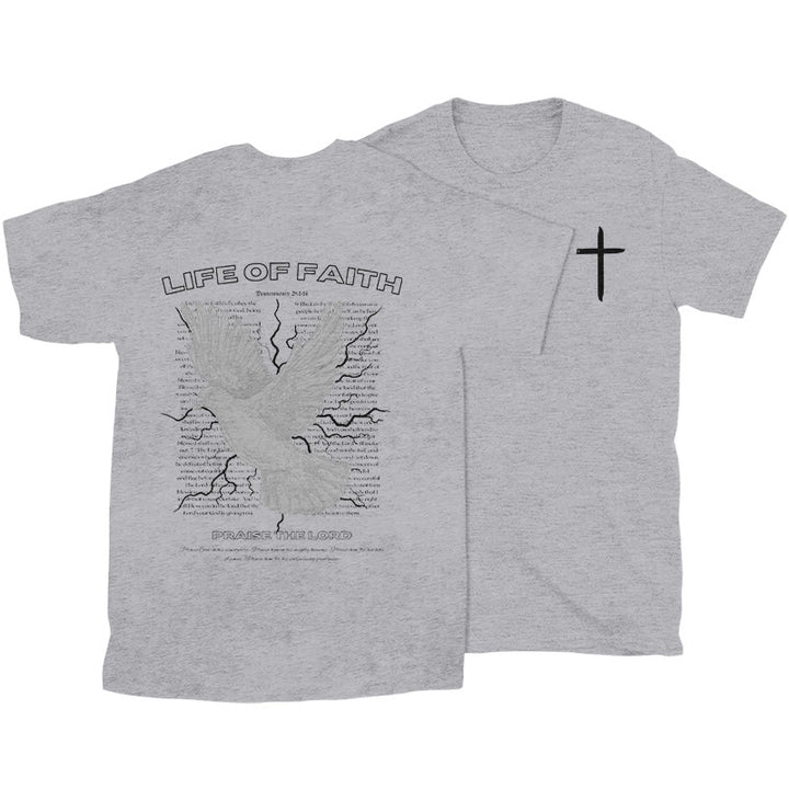 Christianartworkshop Life of Faith T-shirt - Grey - 2XL - image 25