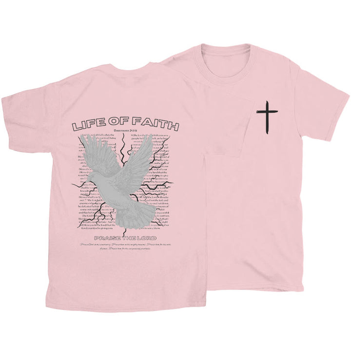 Christianartworkshop Life of Faith T-shirt - Pink - 2XL - image 13
