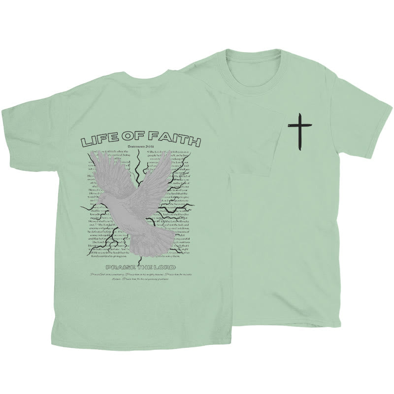 Christianartworkshop Life of Faith T-shirt - Light Green - 2XL - image 19