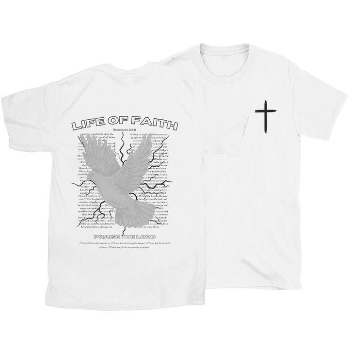 Christianartworkshop Life of Faith T-shirt - White - 2XL - image 1