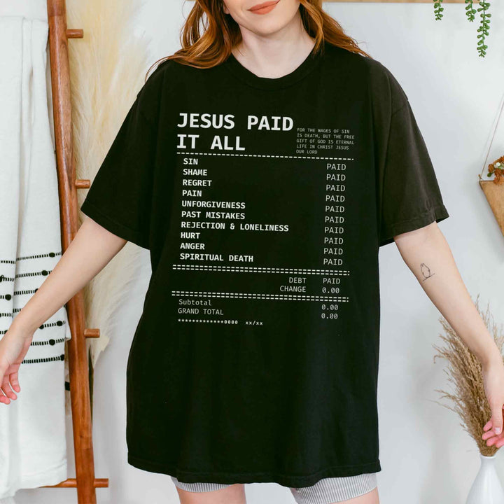 Christianartworkshop Jesus ​​Paid It All T-shirt - image 4