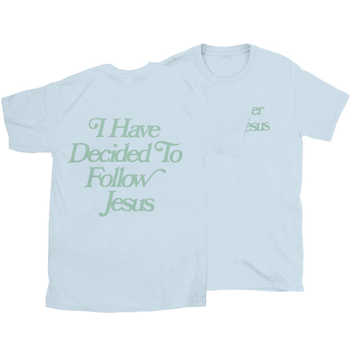 Christianartworkshop Follower of Jesus T-shirt - Blue - 2XL - image 13