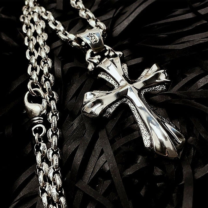 Christianartworkshop 925 Sterling Silver Modern & Minimalist Crucifix Necklace: Simple Design for the Devout - image 5