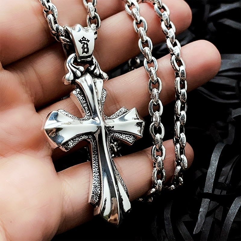 Christianartworkshop 925 Sterling Silver Modern & Minimalist Crucifix Necklace: Simple Design for the Devout - image 8