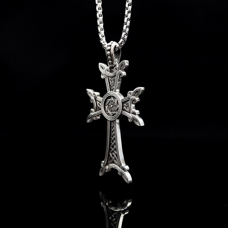 Christianartworkshop 925 Sterling Silver Celtic Crucifix Necklace: A Timeless Blend of Faith and Artistry - image 4