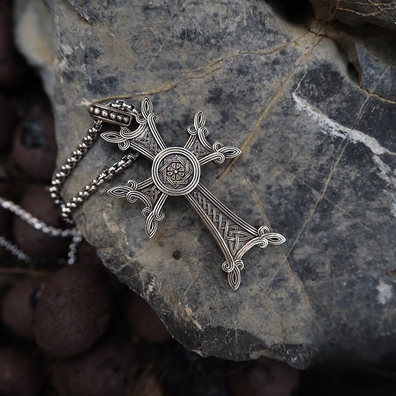 Christianartworkshop 925 Sterling Silver Celtic Crucifix Necklace: A Timeless Blend of Faith and Artistry - image 4