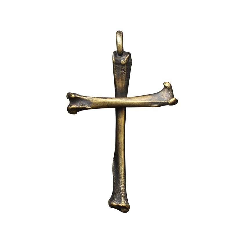 Christianartworkshop 925 Sterling Silver Modern & Minimalist Cross Bone-shaped Necklace: Showing Personality in Simplicity - image 2