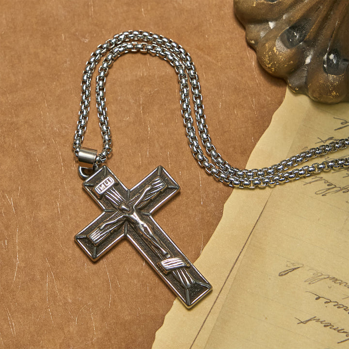 Christianartworkshop Retro Classic Style Crucifix Pendant Necklace: A Faithful Emblem - image 4