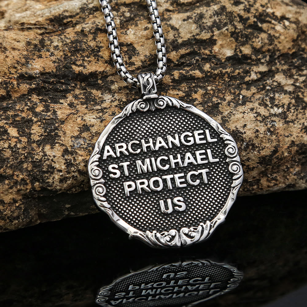 Christianartworkshop Cross Angel Wings Stainless Steel Pendant Necklace Chains - image 1