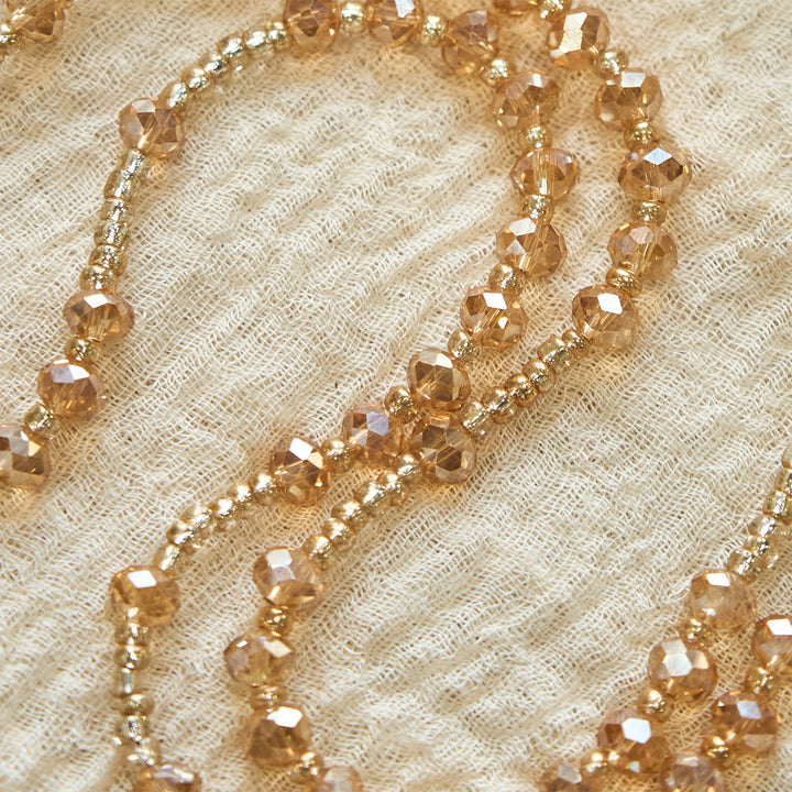 Christianartworkshop Champagne Crystal Our Lady of Guadalupe Rosary: A Divine Sparkle - image 4