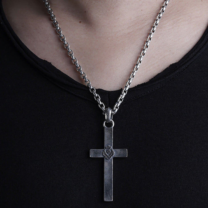 Christianartworkshop 925 Sterling Silver Classic & Minimalist Cross Necklace: A Subtle and Sacred Symbol of Faith - image 5