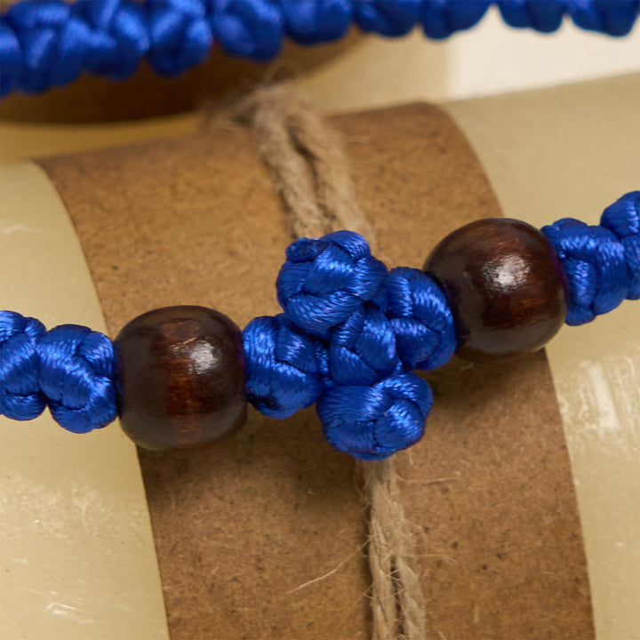 Christianartworkshop Blue & Black Cross - Knot String Bracelet: A Token of Faith - image 7