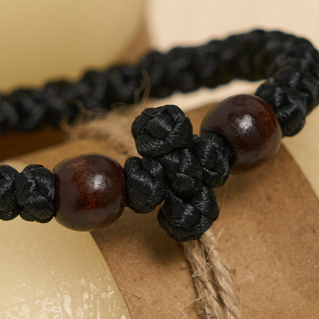 Christianartworkshop Blue & Black Cross - Knot String Bracelet: A Token of Faith - image 9
