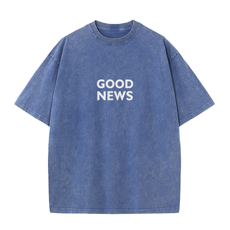 Christianartworkshop "For God So Loved the World" Unisex Washed T-Shirt - image 4