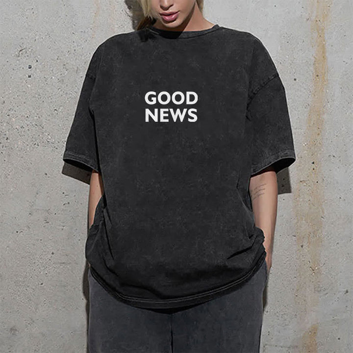 Christianartworkshop "For God So Loved the World" Unisex Washed T-Shirt - image 19