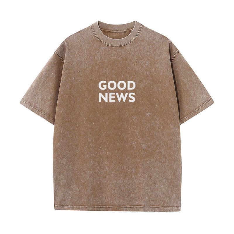 Christianartworkshop "For God So Loved the World" Unisex Washed T-Shirt - image 10