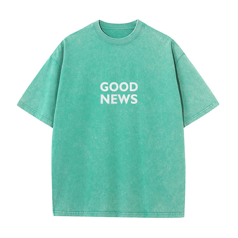 Christianartworkshop "For God So Loved the World" Unisex Washed T-Shirt - image 18