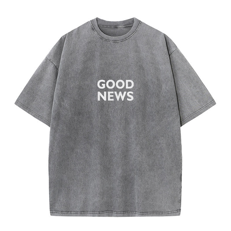 Christianartworkshop "For God So Loved the World" Unisex Washed T-Shirt - image 6