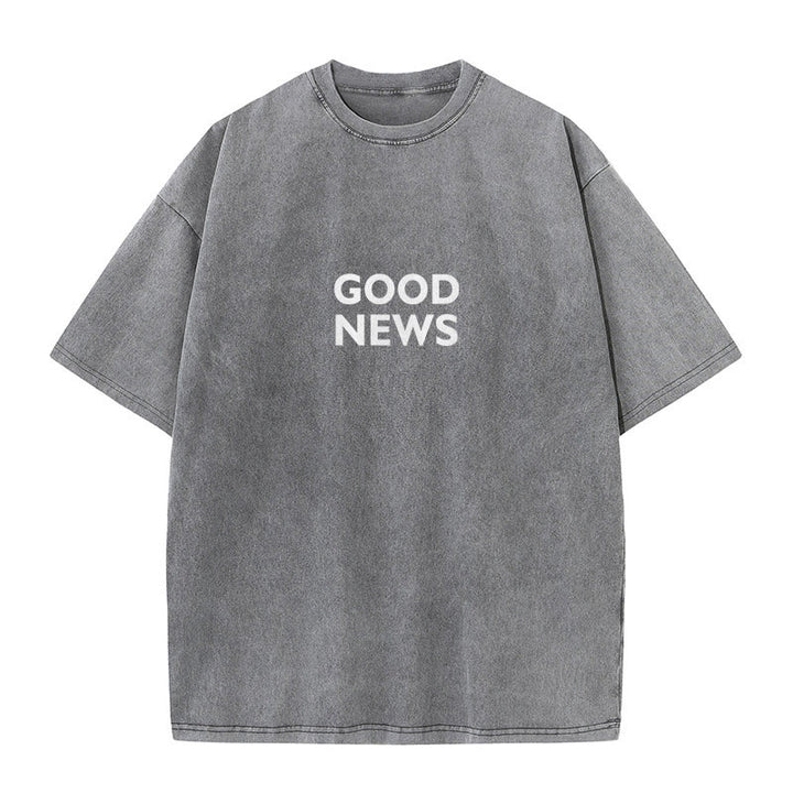 Christianartworkshop "For God So Loved the World" Unisex Washed T-Shirt - image 6