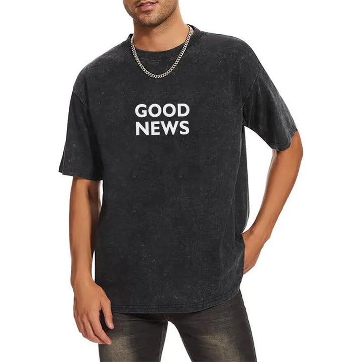 Christianartworkshop "For God So Loved the World" Unisex Washed T-Shirt - image 20