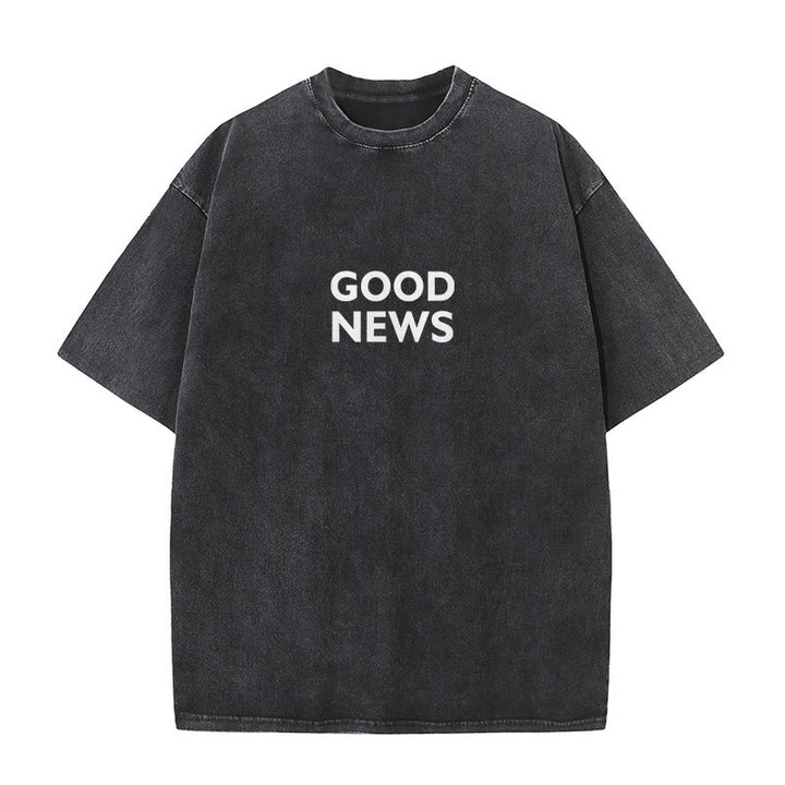 Christianartworkshop "For God So Loved the World" Unisex Washed T-Shirt - image 2