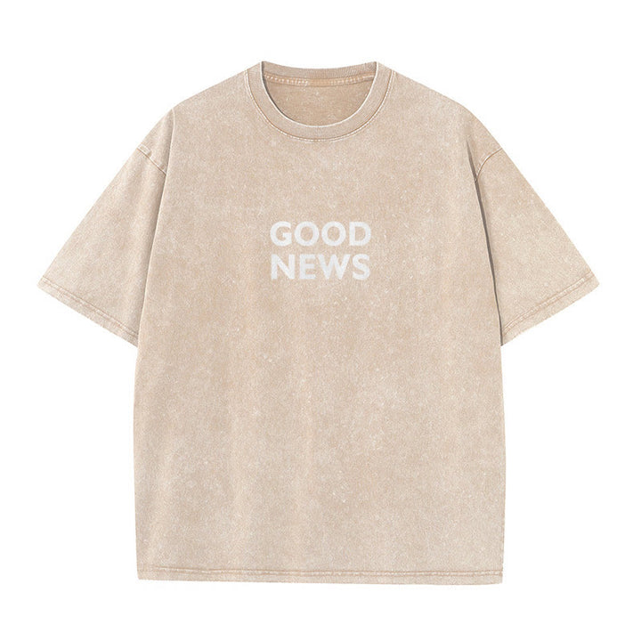 Christianartworkshop "For God So Loved the World" Unisex Washed T-Shirt - image 14