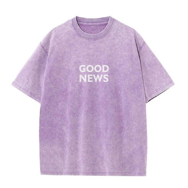 Christianartworkshop "For God So Loved the World" Unisex Washed T-Shirt - image 16