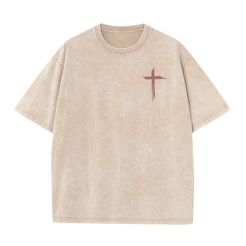 Christianartworkshop Faith - Inspired Bible Verses Unisex Washed T-Shirt - image 2